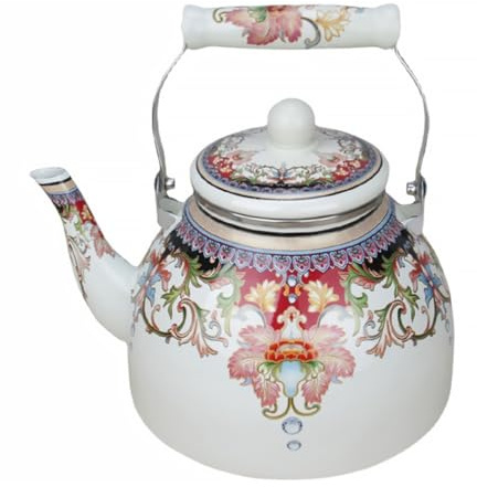 Cabilock Bollitore Da Campeggio Smaltato Contenitore Per Acqua Manico Freddo Bollitore Resistente Per Tè e Tisane