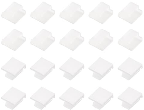 QUARKZMAN 200 Stück Selbstklebende Kabelclips Transparente Kabelclip Draht Halter Organizer Kabelmanagement Kabelorganisation für Zuhause Wand Kabelbündel