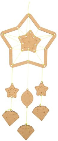 Zerodeko 1 Set -Ornament-Bastelset Für Kinder Bastelset Zum Basteln Von Traumfängern -Kinderzimmer -Zubehör Kleinkinderherstellung Kinderspielzeug