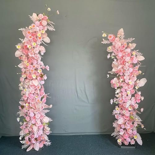 Supporto per arco di palloncini a mezza luna, per decorazioni nuziali, arco da giardino curvo, supporto per fiori per uso esterno e interno, ideale per matrimoni, feste di compleanno e decorazioni per