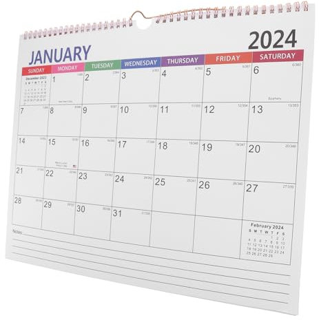 Angoily Wandkalender Für Zuhause Monatskalender Mit Feiertagsplanung Terminkalender Im Englischen Format Kalender Für Täglichen Gebrauch Im Zimmer
