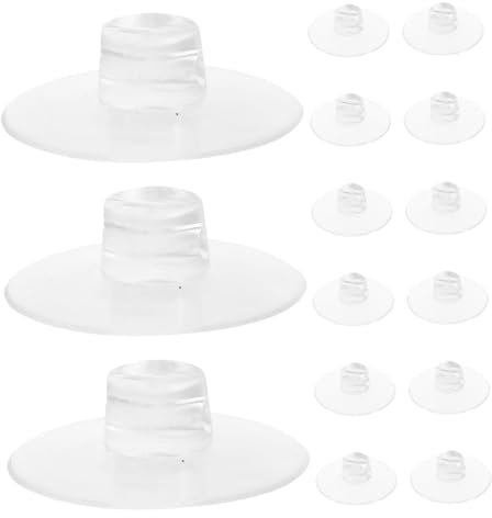 Mobestech 15pcs Wire Clamp Suction Cup Cable Organizer Holder for Bathroom Kitchen Wire Management Clips Suction Cups Cable Holder for Mirror