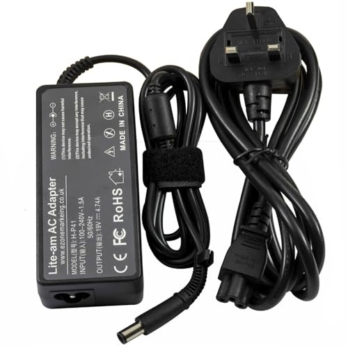 Lite-am 90W AC Adapter Power Supply 19V 4.74A Charger with 7.4mm x 5.0mm Center Pin Connector For HP Pavilion 23-Q214 All-in-One Desktop PC, 24-r009na All-in-One AIO Desktop