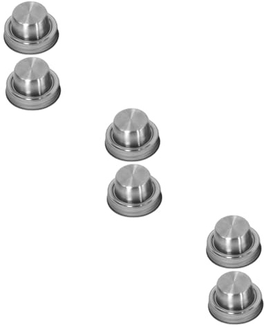 Ciieeo 3sets Reusable Stainless Steel Mason Jar Shaker Lids Spice Dispenser Cocktail Shaker Tops for Condiments and Flour Sifting Compatible with Standard Mason Jars 2pcs*3