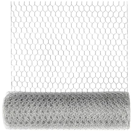 Rete Pollame - Maglie Esagonali In Acciaio Zincato,Rete per Barriera Animali - Per Progetti Fai Da Te, Animali Domestici, Albero, Recinto Anatre, Giardino, Traliccio, Aiuola, Compostiera