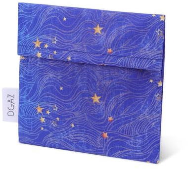 DGAZ Sanitary Napkin Storage Bag, Period Bag for Women, Teen Aged Girls | Portable Period Bag for Panty Liners/Menstrual Cup/Small Tampons, Mini Makeup Bag for Purse(Starry Sky)