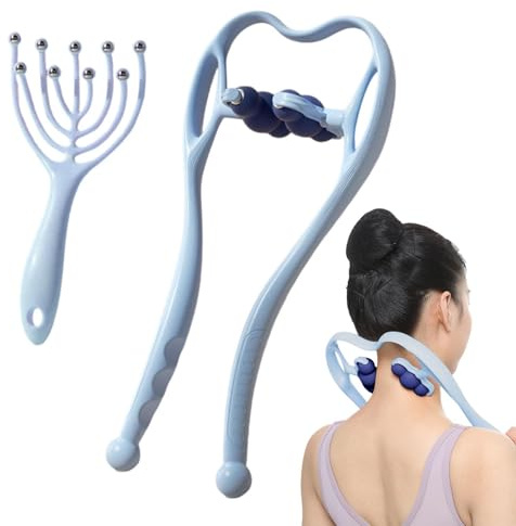 Dispositivo per massaggio del collo, strumento rilassante per spalle, cervicale per il recupero muscolare, accessorio per la cura del corpo con apertura regolabile, attrezzatura benessere