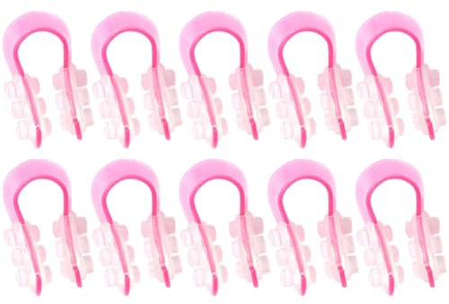 NUOBESTY Levantador de nariz y pinza nasal de silicona rosa 10 piezas para uso en casa y antes de dormir, herramienta no para moldear nariz en hombres y mujeres