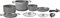 BRUNNER Camping Alu Kochtopfset Kochgeschirr Campingtöpfe Topfset Gourmet 8+1Ø20