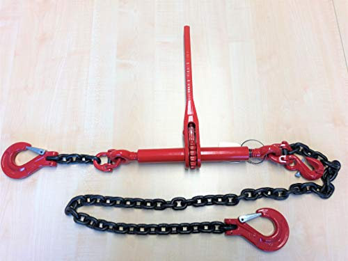 Cadena de amarre de clase 8, 1 pieza, 10 mm, 5,0 m, fuerza de amarre (LC): 63 kN (6300 daN = 6,3to).