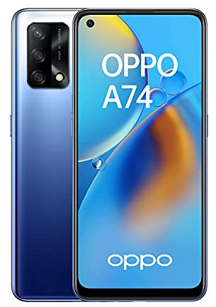 OPPO A74 4G Smartphone 4G Unlocked 6GB RAM + 128GB Expandable, 6.43 Inch AMOLED FHD+ Display, Snapdragon 662, Triple Camera 48MP Photo Sensor, 33W Fast Charge, 5000mAh Battery, Blue [FR Version]