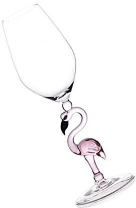 BESPORTBLE Einzigartige Glasware Flamingobrille als Cocktailglas Kelch aus Rosa Glas für Abschlussfest und Hochzeiten mit Kreativem Design und Stilvollem Flamingo Motiv