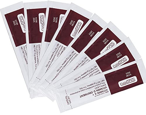 Tattoo Cream, 100Pcs Microblading Aftercare Ointment Vitamin A&D Anti Scar Tattoo Aftercare Cream for Makeup Microblading and Tattoo Healing Supplies (White 100 pcs/pack)