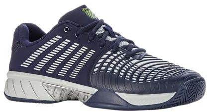 K-Swiss Performance Express Light 3, Scarpe da Tennis Uomo, Peacoat/Gray Violet/Lime Green, 42 EU