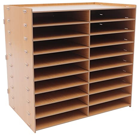 LANNADD A4 Schreibtisch-Organizer, Schubladenbox Holz Dokumentenablage, Goldene Eiche Schreibtisch-Organizer Ablage Schubladen Aus Holz für Büro Arbeitszimmer Schulbüro