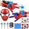 LIVESTN Set di 2 Spiderm Guanti per Bambino, Launcher Glove Guanti Launcher per Giochi con Spiderm Maschera e Spiderm Tatuaggi Spiderm Web Launcher Toy, Giocattolo Educativo per Bambini (D)