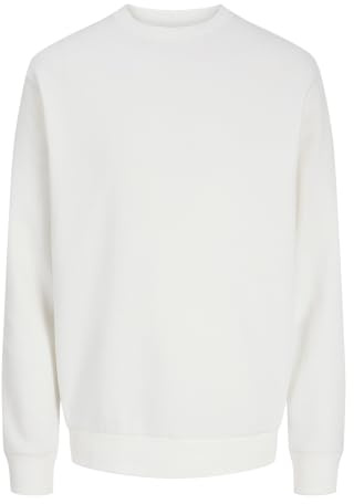 JACK & JONES Maglione Base a Manica Lunga Girocollo Pullover Monocromatico JJEBRADLEY von, Colore:Bianco, Dimensione Maglia:XXL