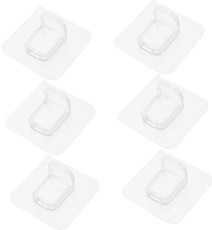 Hoement Selbstklebende Regalhalterung 12 Stück Verstärkte Transparente Klebepins 6x6cm Regalbodenträger Für Schränke Und Einlegeböden Ohne Bohren