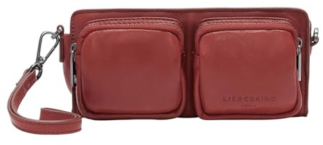 Kärleksbarn Berlin-pochette M MAIA SHEEP NATURAL äkta röd, Äkta röd