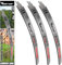 Vearter 380mm Reciprocating Saw Blades Japanese Teeth 3PCS, 6TPI Cr-V Metal Saw Blade for Trees with Triple-Ground Offset Teeth, Curved Edge Reciprocal Saw Blades for Trimming and Wood Cutting
