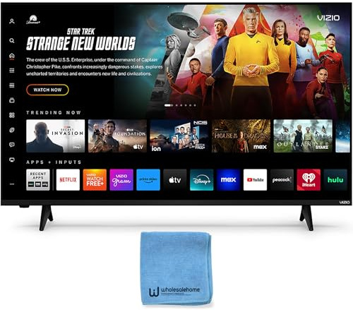 VIZIO Smart TV 43 Inch, FHD 1080P Full Array LED Television, HDR10, Bluetooth, HDMI VRR, Built-in Speakers, AirPlay 2 and Chromecast, Remote Control and TV Screen Cleaner Cloth Included (VFD43M-0804)