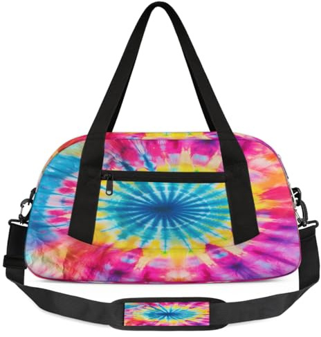 Abstrakte Batik-Kunst-Kinder-Seesack, klein, leicht, Reise-Sporttasche für Jungen und Mädchen, Wochenendtasche, Fitnessstudio, Handgepäcktasche für Schule, Sport, Übernachtung
