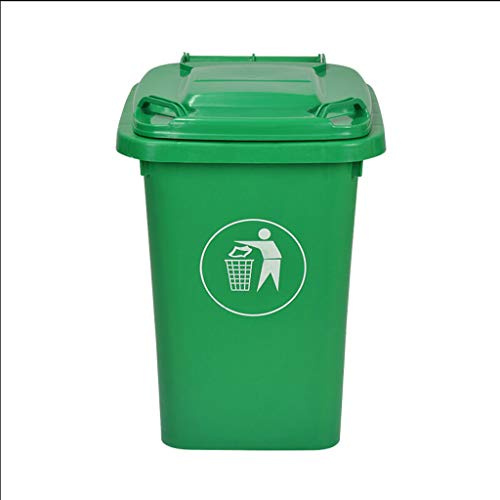 JYBNBBE Poubelles de Cuisine Poubelle extérieure Poubelle Industrielle Pied avec Couvercle Assainissement Commercial Extérieur Médical Plastique,50L