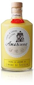 Amaronna – Crema di Liquore ai Limoni di Sicilia 500 ml – Liquore Cremoso Artigianale Siciliano, Made in Italy, Digestivo Dolce, Idea Regalo