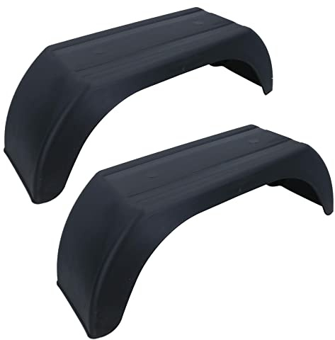 Set di 2 parafanghi per ruote rimorchio, dimensione 8”realizzati in plastica, rif. TR001