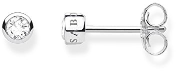 THOMAS SABO Ohrstecker weißer Stein 925 Sterlingsilber