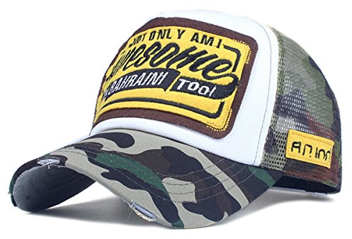 Trucker Mesh Baseballcap Awesome Distressed Snapback Vintage Used Look Retro Sommer Oldschool Kappe Mütze Cap Schirmmütze Basecap