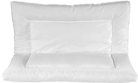 sleepling Bauchschläferkissen, Klappkissen multifunktionales Kopfkissen, Entspannungskissen Nackenstützkissen Rückenkissen Lücosoft Technologie, Made in EU, Ökotex 100, 80 x 80 cm, weiß