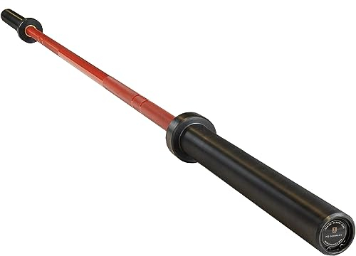HQ Germany® Langhantelstange 50mm [220cm, 20kg] - Profi Allrounder Langhantel 20kg - Olympia Langhantel 50mm, Gewichtsstange, Olympic Barbell Bar - Rot