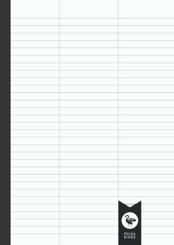 Vokabelheft DIN A4: Lineatur 54 | 100 Seiten - 50 Blatt | Dreispaltig | DIN A4 Format