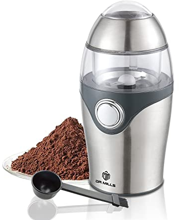 DR MILLS DM-7448A Elektrische Gewürz- und Kaffeemühle, Messer, Tasse und Gehäuse bestehen aus SUS304 rostfreiem Stahl