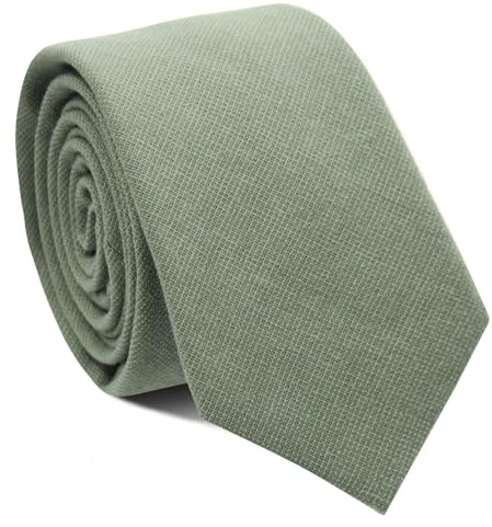 Mantieqingway Men's Skinny Tie Solid Color Neckties 2.56'' Casual Business Ties for Daily Dress, Weddings, Groomsmen Gifts