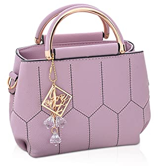 NICOLE & DORIS Borsa Donna Piccola Borsa a Spalla Tracolla in Pelle PU Borsetta Moda Bolso de Mano Sera Pochette Crossbody Bag Bolsa de Mensajero per Shopping Giorno Viola