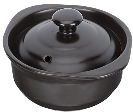 COLLBATH 1Pc Heat Resistant Ceramic Induction Casserole Pot with Lid Multi Function Soup and Stew Pot Hob Safe Oven Casserole Dish for Household Use for Cooking and Serving