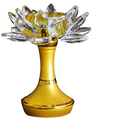 HEXEH Kerzenhalterhalter Lotus Glas Kerzenhalter Tischdekoration Dekoration Zen Opfer Kerzenhalter Räucherkerzenhalter Kandelaber (Color : C)