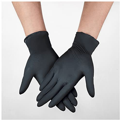 Gant De Nettoyage Gants synthétiques Nitrile Bleu 100pcs Alliergie alimentaire Allergie étanche Glouse jetable Gants de sécurité de travail de ménage Cuisine mécanique Gant De Nettoyage Voiture ( Colo