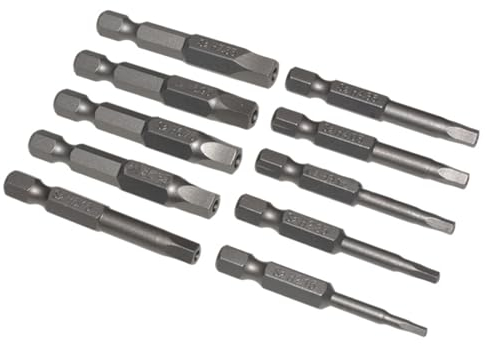 Pentagon-Kopf-Schraubendreher-Bit-Set, metrische Größen, 1/4-Zoll-Schaft, 5-seitige Sicherheit, manipulationssicher, langlebig, Bohrmaschinen-Zubehör, 10-teiliges Pentagon-Schraubendreher-Bit-Set,
