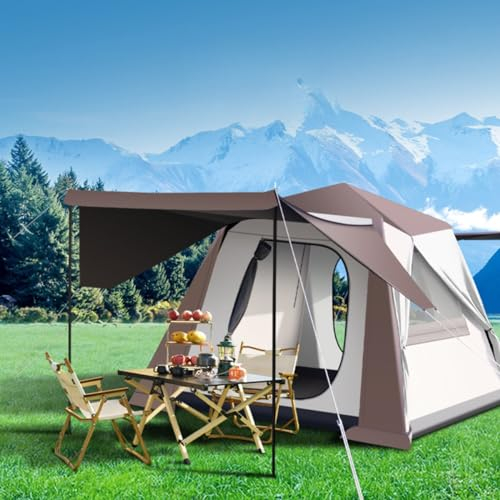 GIZNXBA Pop Up Zelt 5-8 Person Strandmuschel Uv Schutz Große Familienkabinenzelte, Strandzelt Pop Up Doppellagiges Zelt Für Outdoor, Picknick, Camping, Versammlungen