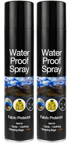 ANGIX Waterproof Spray 300ml for Shoes, Tents, Fabric, Jackets, Camping, Hiking, Clothes, Walking Boots, Trainers, & Coats, Fabric Protector Waterproofing & Cleaning