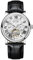 Herren Automatik Tourbillon Vintage Uhr Schwarz Lederband Skelett Römisches Zifferblatt Tagesdatum Kalender 30ATM Wasserdicht Leuchtzeiger Klassische Mode Uhr für Männer (8970-Schwarzes Band)