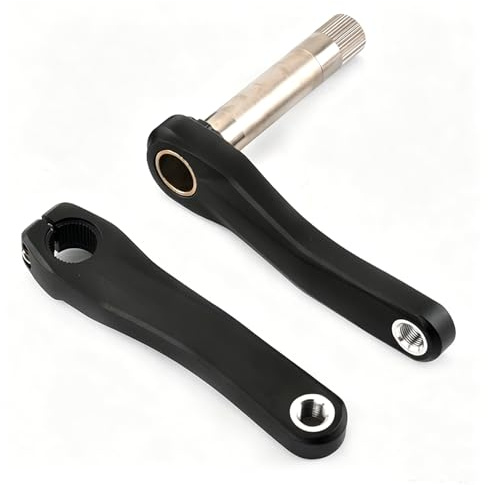 HWEVDHJ Fahrrad Kurbel Garnitur 110/127/140/150/155/160 Mm Fahrrad Kurbelgarnitur Hohl Einteilige Aluminiumlegierung Faltrad Kurbelgarnitur(160mm)
