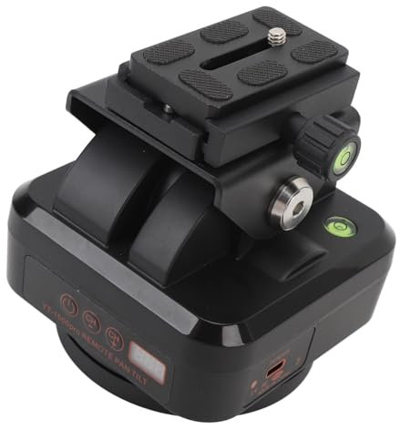 Motorized Rotating Panoramic Tripod Head, YT-1500pro Remote Control 360° Pan Tilt Head for DSLR Cameras Camcorders Smartphones Tripod, Motorized Rotating Panoramic Head