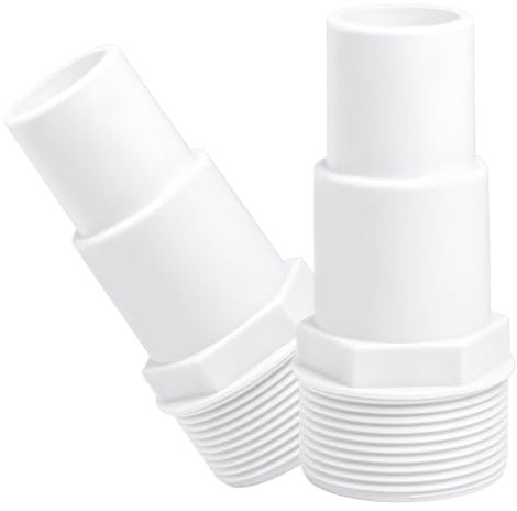 Lot de 2 raccords de tuyau pour piscine - Diamètre : 32/38 mm sur 1,5