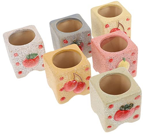 Supvox Sukkulenten-blumentöpfe 6er-Set Keramik Mini-größe Für Die Tischdekoration Zu Hause