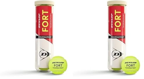 Dunlop Tennisball Fort Tournament - für Sand, Hartplatz und Rasen