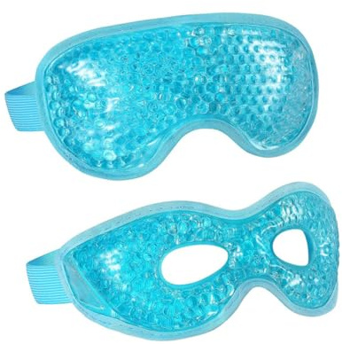 INOOMP Augen Eisbeutel Kühlend Und Wärmend Kleine Wiederverwendbare Augenpads Aus Gel Blau Gegen Augenringe Und Schwellungen Für Sommerreisen Und Entspannende Hautpflege